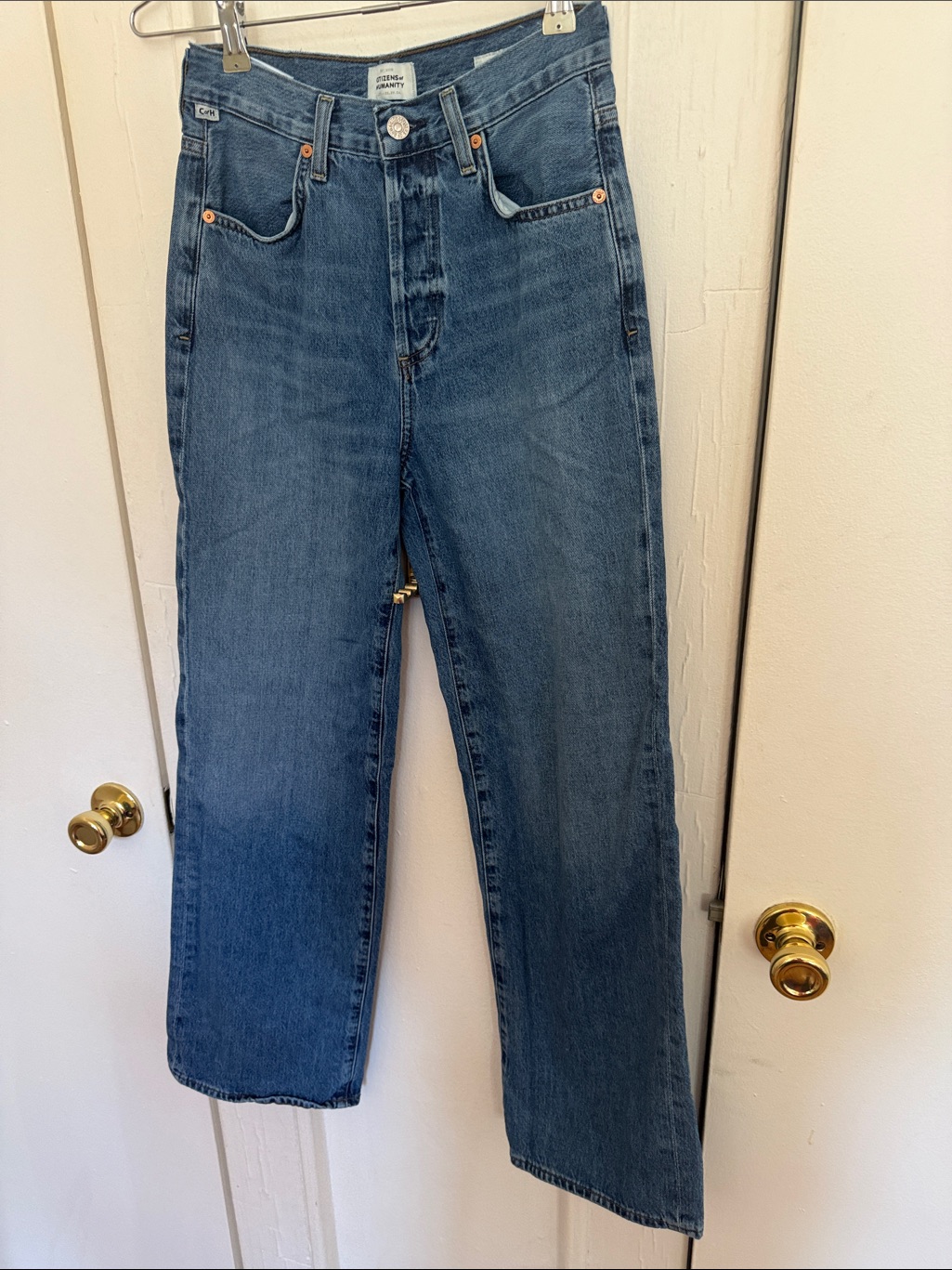 Citizens Of Humanity Straight-Leg Classic Blue Jeans